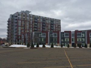 The One Southdale Place apartments located next to Southdale Mall. 